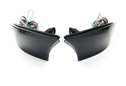2x LED Bumper Reflector Black Smoked lens Tail Brake Light lamp Red XE30 2013+ Lexus IS 250 350