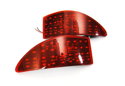 2x LED Bumper Reflector Red lens Tail Brake Light lamp Red XE20 2006-13 Lexus IS 250 350