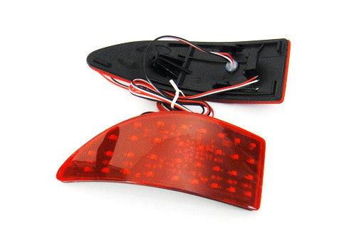 2x LED Bumper Reflector Red lens Tail Brake Light lamp Red XE20 2006-13 Lexus IS 250 350