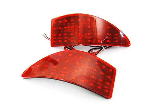 2x LED Bumper Reflector Red lens Tail Brake Light lamp Red XE20 2006-13 Lexus IS 250 350