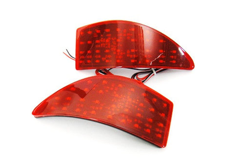 2x LED Bumper Reflector Red lens Tail Brake Light lamp Red XE20 2006-13 Lexus IS 250 350