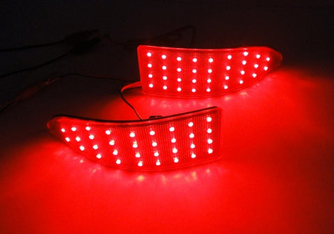 2x LED Bumper Reflector Red lens Tail Brake Light lamp Red XE20 2006-13 Lexus IS 250 350