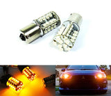 2 pieces of 40 SMD LED PY21W 581 BAU15s Light bulb amber