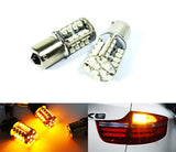 2 pieces of 40 SMD LED PY21W 581 BAU15s Light bulb amber