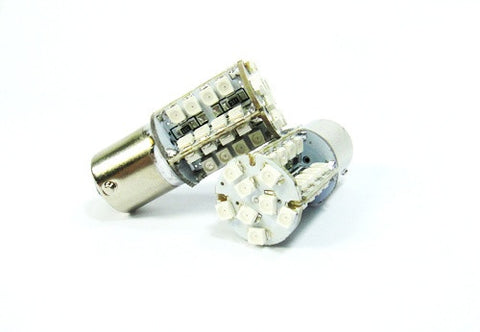 2 pieces of 40 SMD LED PY21W 581 BAU15s Light bulb amber