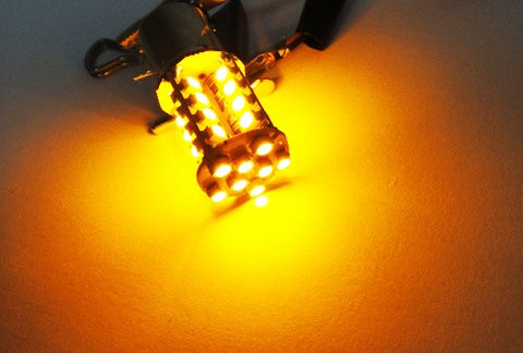 2 pieces of 40 SMD LED PY21W 581 BAU15s Light bulb amber