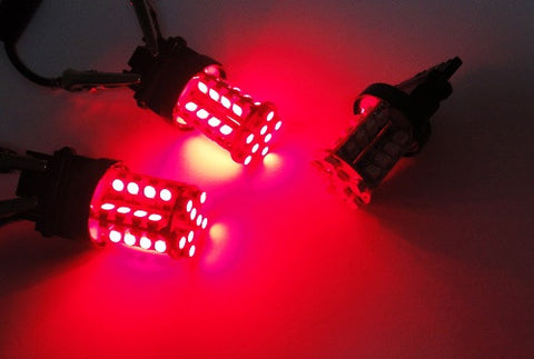 2 pieces of 40 SMD LED 380 (P21/5W) 1157 7528 BAY15d Light bulb Red