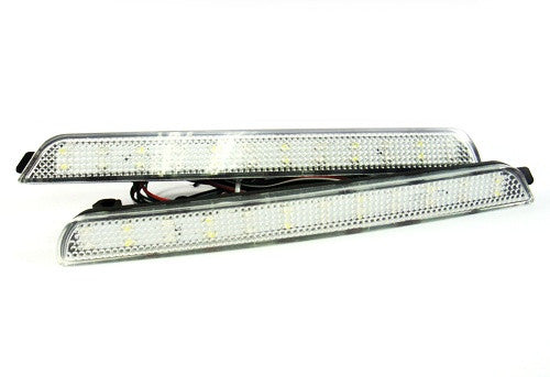 2x LED Bumper Reflector Clear lens Tail Brake Light Red Backup lamp White 04-09 Mazda3 Mazdaspeed3