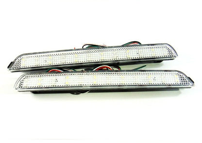 2x LED Bumper Reflector Clear lens Tail Brake Light Red Backup lamp White 04-09 Mazda3 Mazdaspeed3
