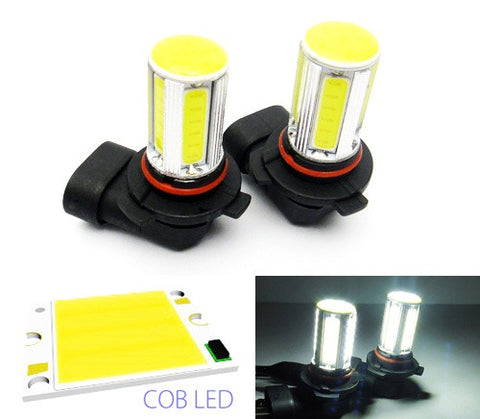 2 pieces of LUFFY 9006 HB4 High Power COB LED Light bulb 25W white