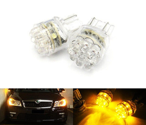 2 pieces of 15 LED 580 7443 W21/5W 582 7440 W21W 992 Light bulb amber