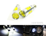 2 pieces of BAX9s H6W 64132 High Power LED Projector Light bulb with Plasma SMD LED 7.5W white