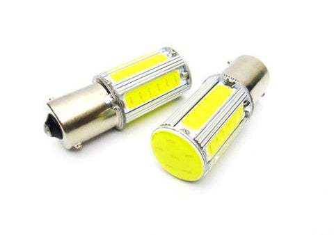 2 pieces of LUFFY 382 (P21W) 1156 7506 BA15s High Power COB LED Light bulb 25W white
