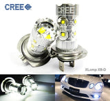 2 pieces of H7 (499) 10x CREE XB-D LED Projector Light bulb 50W white