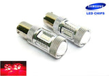 2 pieces of 15 SAMSUNG High Power 2835 SMD LED 380 (P21/5W) 1157 7528 BAY15d Light bulb 15W red