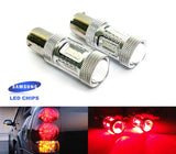 2 pieces of 15 SAMSUNG High Power 2835 SMD LED 380 (P21/5W) 1157 7528 BAY15d Light bulb 15W red