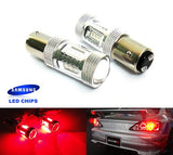 2 pieces of 15 SAMSUNG High Power 2835 SMD LED 380 (P21/5W) 1157 7528 BAY15d Light bulb 15W red