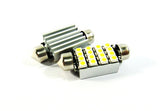 2 pieces of Error Free 16 SMD LED 37mm C5W 272 6418 Festoon bulb white