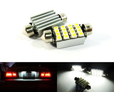 2 pieces of Error Free 16 SMD LED 37mm C5W 272 6418 Festoon bulb white