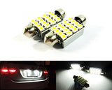 2 pieces of Error Free 16 SMD LED 37mm C5W 272 6418 Festoon bulb white