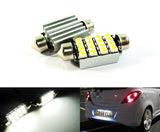 2 pieces of Error Free 16 SMD LED 37mm C5W 272 6418 Festoon bulb white