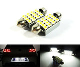 2 pieces of Error Free 16 SMD LED 37mm C5W 272 6418 Festoon bulb white