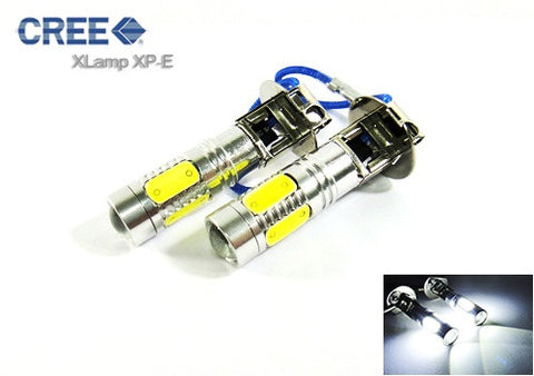 2 pieces of H3 (453) CREE LED Projector Light with 4 Plasma SMD LED 11W white