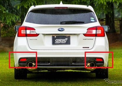 2x LED Bumper Reflector Assembly Red lens Tail Brake Light Red 2008+ Subaru Impreza