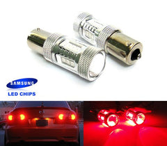2 pieces of 15 SAMSUNG High Power 2835 SMD LED 382 1156 7506 BA15s P21W Light bulb 15W red