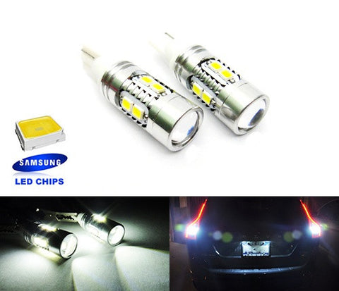 2 pieces of 10 SAMSUNG 2835 SMD LED T15 955 921 912 906 Projector Light bulb white