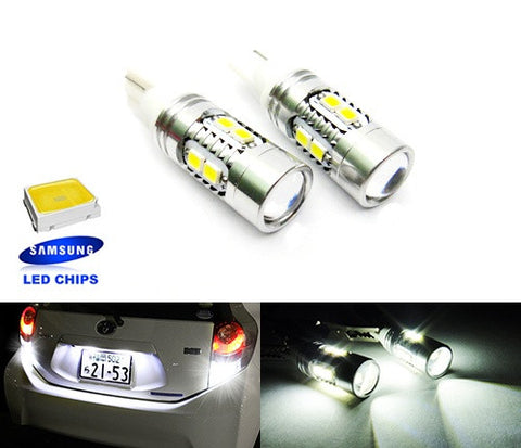 2 pieces of 10 SAMSUNG 2835 SMD LED T15 955 921 912 906 Projector Light bulb white