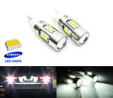 2 pieces of 10 SAMSUNG 2835 SMD LED T15 955 921 912 906 Projector Light bulb white