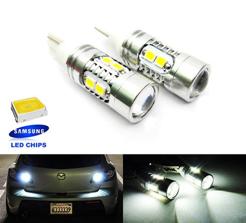 2 pieces of 10 SAMSUNG 2835 SMD LED T15 955 921 912 906 Projector Light bulb white