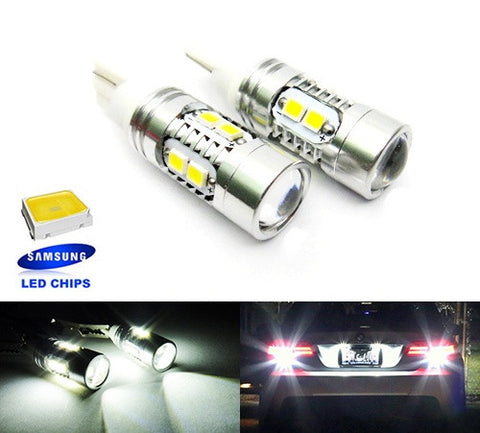 2 pieces of 10 SAMSUNG 2835 SMD LED T15 955 921 912 906 Projector Light bulb white