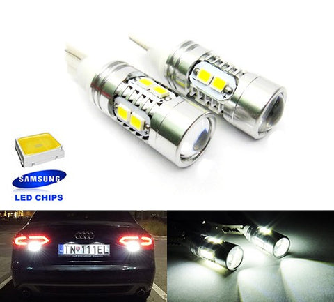 2 pieces of 10 SAMSUNG 2835 SMD LED T15 955 921 912 906 Projector Light bulb white