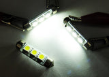 2 pieces of Error Free high power 3 SMD LED 37mm C5W 272 6418 Festoon bulb white