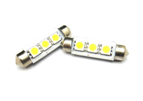 2 pieces of Error Free high power 3 SMD LED 37mm C5W 272 6418 Festoon bulb white