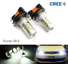 2 pieces of H15 64176 16x CREE XB-D LED Projector Light bulb 80W white