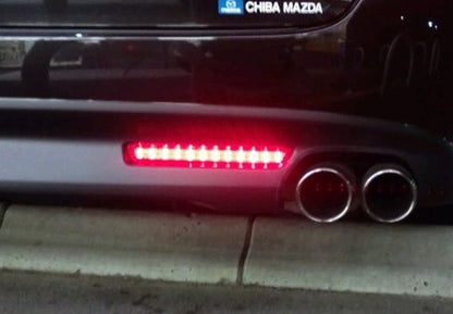 2x LED Bumper Reflector Black Smoked lens Tail Brake Light lamp Red 04-09 Mazda3 Mazdaspeed3