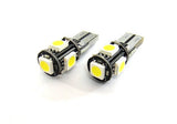 2 pieces of 5 High Power SMD LED No Error T10 168 194 2825 501 W5W wedge light bulb white