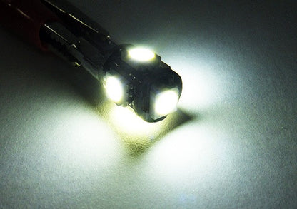 2 pieces of 5 High Power SMD LED No Error T10 168 194 2825 501 W5W wedge light bulb white