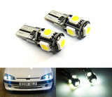 2 pieces of 5 High Power SMD LED No Error T10 168 194 2825 501 W5W wedge light bulb white