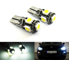 2 pieces of 5 High Power SMD LED No Error T10 168 194 2825 501 W5W wedge light bulb white