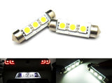 2 pieces of Error Free high power 3 SMD LED 37mm C5W 272 6418 Festoon bulb white