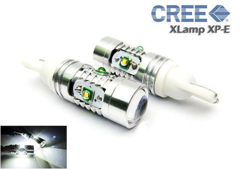 2 pieces of T15 955 921 912 906 W16W 5x CREE XP-E LED Projector Light bulb 25W white