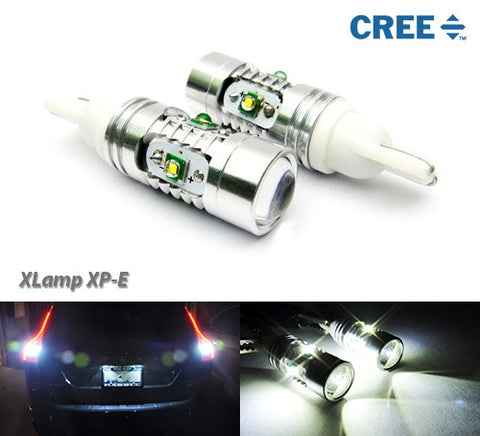 2 pieces of T15 955 921 912 906 W16W 5x CREE XP-E LED Projector Light bulb 25W white