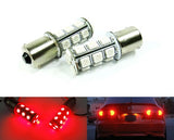2 pieces of 18 High Power SMD LED 382 (P21W) 1156 7506 207 BA15s Light bulb red