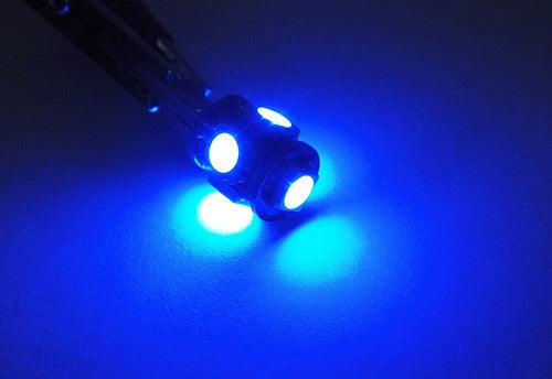 2 pieces of 5 High Power SMD LED No Error T10 168 194 2825 501 W5W wedge light bulb Blue