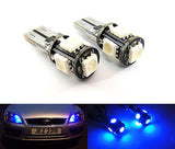 2 pieces of 5 High Power SMD LED No Error T10 168 194 2825 501 W5W wedge light bulb Blue