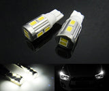 2 pieces of 10 SAMSUNG SMD LED T10 168 194 2825 501 W5W wedge Light bulb white